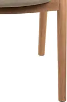 House of Mavi armstoel Jati van massief teak, zitting buitenstof - afbeelding 5