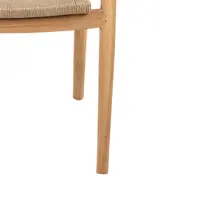 House of Mavi dining tuinstoel jala met gevlochten fiber zitting teak - afbeelding 5