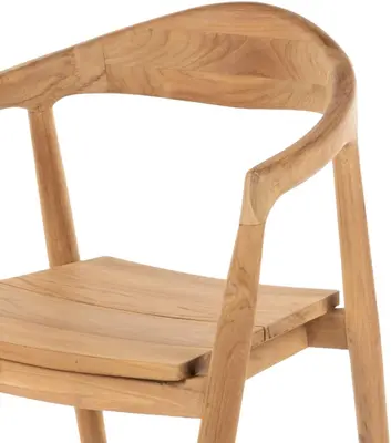 House of Mavi dining tuinstoel jala teak - afbeelding 4