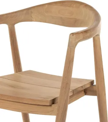 House of Mavi dining tuinstoel jati teak - afbeelding 4