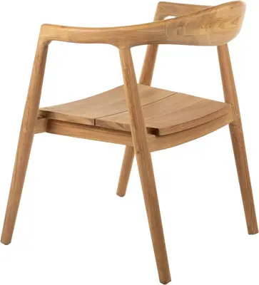 House of Mavi dining tuinstoel jati teak - afbeelding 3