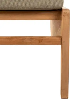 House of Mavi loungestoel Tayu van massief teak, dikke kussens - afbeelding 6