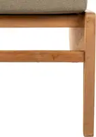 House of Mavi loungestoel Tayu van massief teak, dikke kussens - afbeelding 6