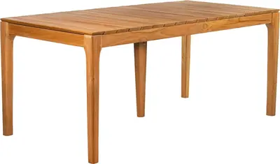 House of Mavi organische tuintafel Ribu van massief teak - afbeelding 1