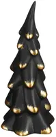 House of Seasons kerstfiguur keramiek kerstboom 8.8x7.8x19.5cm zwart kopen?