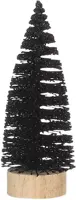 House of Seasons kerstfiguur kunststof kerstboom 6x6x15cm zwart kopen?