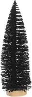 House of Seasons kerstfiguur kunststof kerstboom 8x8x25cm zwart kopen?