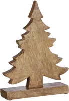 House of Seasons kerstfiguur mangohout kerstboom 22x5x30cm bruin kopen?