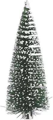 House of Seasons kunststof kerst ornament kerstboom op clip 13cm groen 