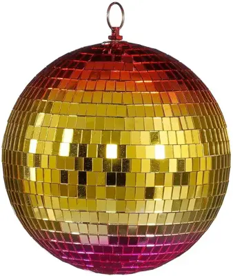 House of Seasons kunststof kerstbal discobal 20cm multi