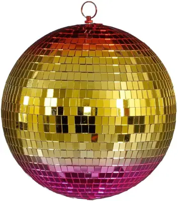 House of Seasons kunststof kerstbal discobal 25cm multi