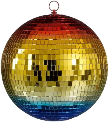 House of Seasons kunststof kerstbal discobal 25cm multi