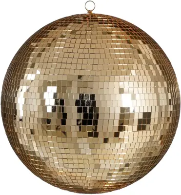 House of Seasons kunststof kerstbal discobal 50cm champagne