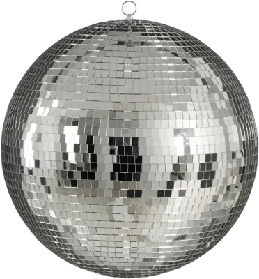 House of Seasons kunststof kerstbal discobal 50cm zilver