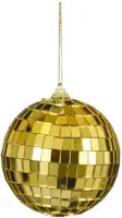 House of Seasons kunststof kerstbal discobal 8cm goud kopen?