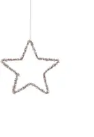 House of Seasons metalen kerst ornament ster 15cm champagne kopen?