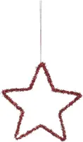 House of Seasons metalen kerst ornament ster 15cm rood kopen?