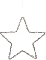 House of Seasons metalen kerst ornament ster 25cm champagne kopen?