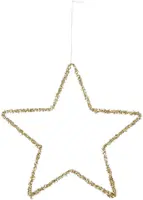 House of Seasons metalen kerst ornament ster 25cm goud  kopen?
