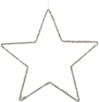 House of Seasons metalen kerst ornament ster 40cm champagne kopen?