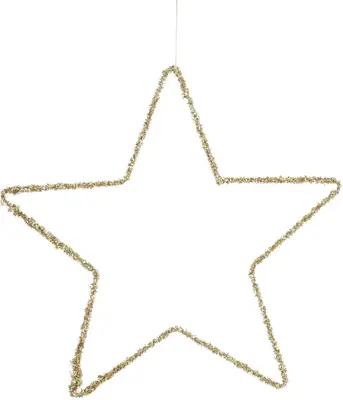 House of Seasons metalen kerst ornament ster 40cm goud