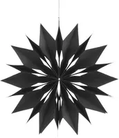 House of Seasons papieren kerst ornament sneeuwvlok 40cm zwart  kopen?