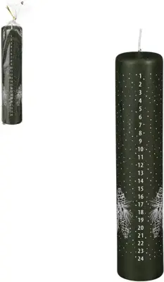 House of Seasons stompkaars advent 5x25cm donkergroen 