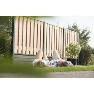 Hout-betonschuttingen