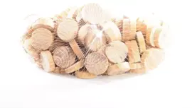 Houten schijfjes kopen?