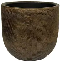 HS bloempot Miami rond 19x17cm koper kopen?