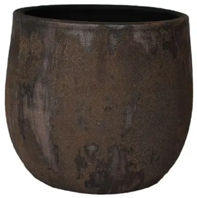 HS pot Avion 16x14cm bruin