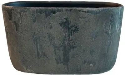 HS pot ovaal Avion 37x14x20cm bruin