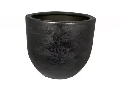 HS Potterie Alaska bloempot keramiek 33x31cm frozen iron