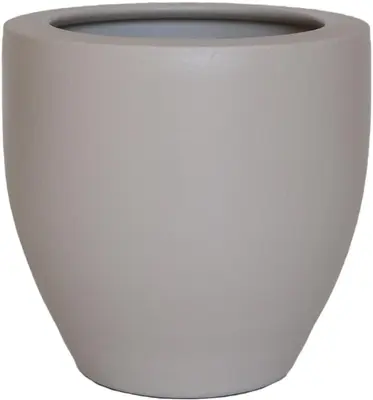HS Potterie Athene bloempot keramiek 20x20cm beige - afbeelding 2