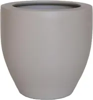 HS Potterie Athene bloempot keramiek 20x20cm beige - afbeelding 1