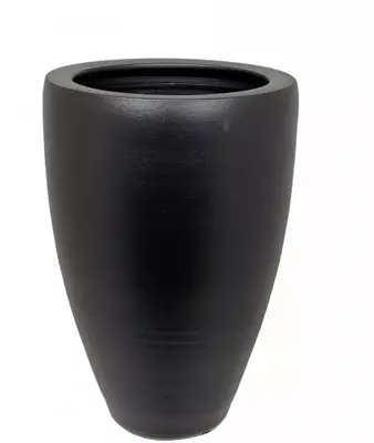 HS Potterie Athene bloempot keramiek 33x60cm zwart