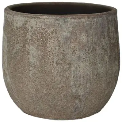 HS Potterie Avion bloempot beton 20x18cm beige - afbeelding 1