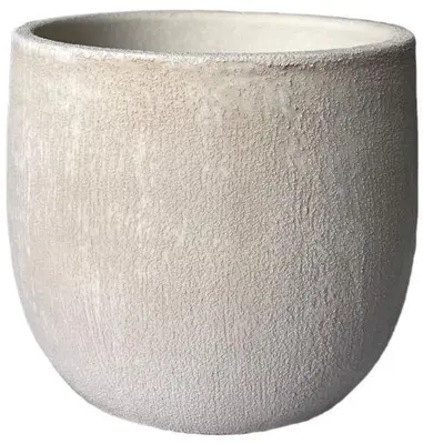 HS Potterie Avion bloempot keramiek 16x14cm creme