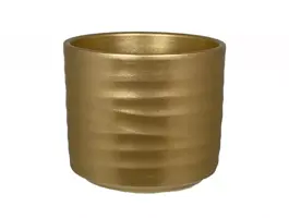 HS Potterie Berlin bloempot keramiek 10.5x8.5cm goud kopen?