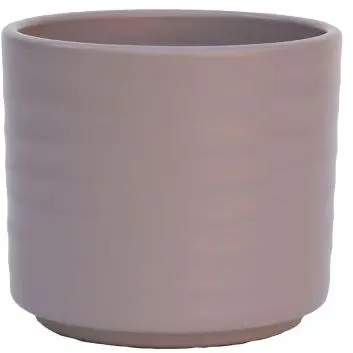 HS Potterie Berlin bloempot keramiek 10.5x8.5cm taupe - afbeelding 1
