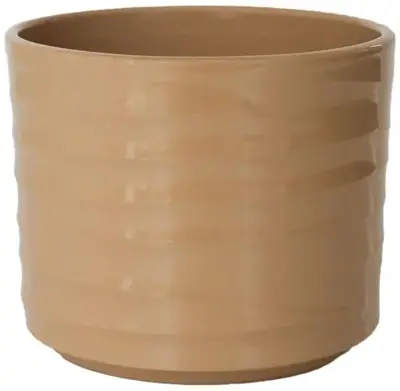 HS Potterie Berlin bloempot keramiek 12.5x11cm bruin