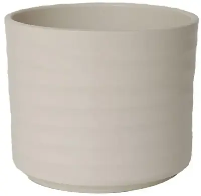 HS Potterie Berlin bloempot keramiek 12.5x11cm creme