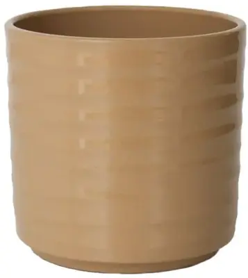 HS Potterie Berlin bloempot keramiek 13x12.5cm bruin