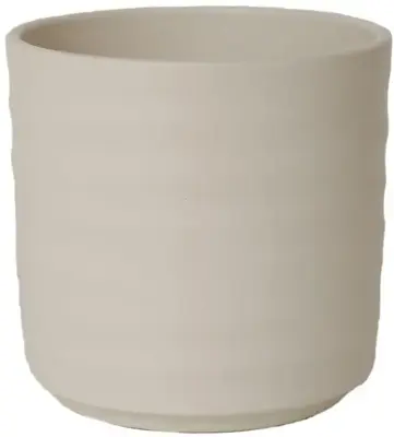 HS Potterie Berlin bloempot keramiek 13x12.5cm creme