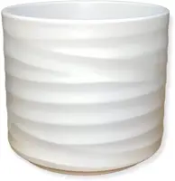 HS Potterie Berlin bloempot keramiek 13x12.5cm wit - afbeelding 1