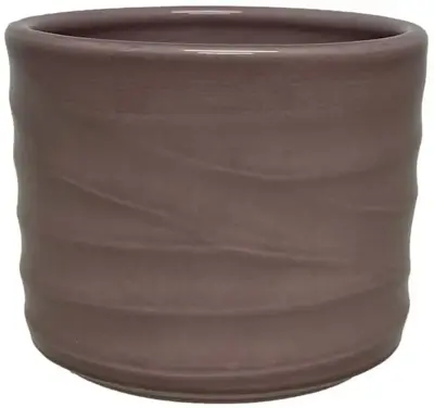 HS Potterie Berlin bloempot keramiek 14.5x12cm oud roze - afbeelding 1