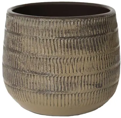 HS Potterie Bern bloempot keramiek 24x20cm groen