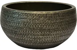 HS Potterie Dallas bloempot keramiek 29x14cm zilver kopen?