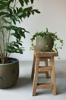 HS Potterie Ena bloempot keramiek 16x14cm groen - afbeelding 2