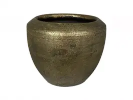 HS Potterie Kos bloempot keramiek 30x27cm goud kopen?